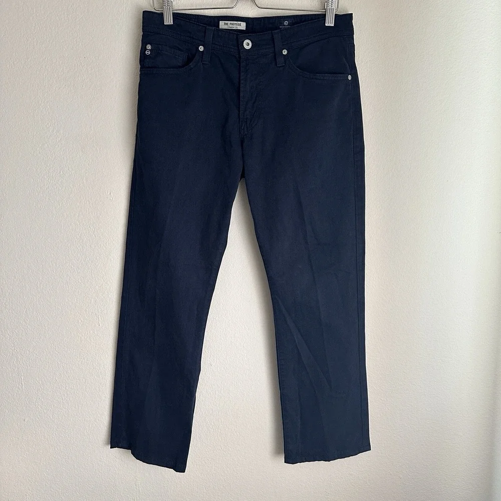 AG Adriano Goldschmied Protege 31x34 (fits 31x29) Navy Blue Straight Leg Pants